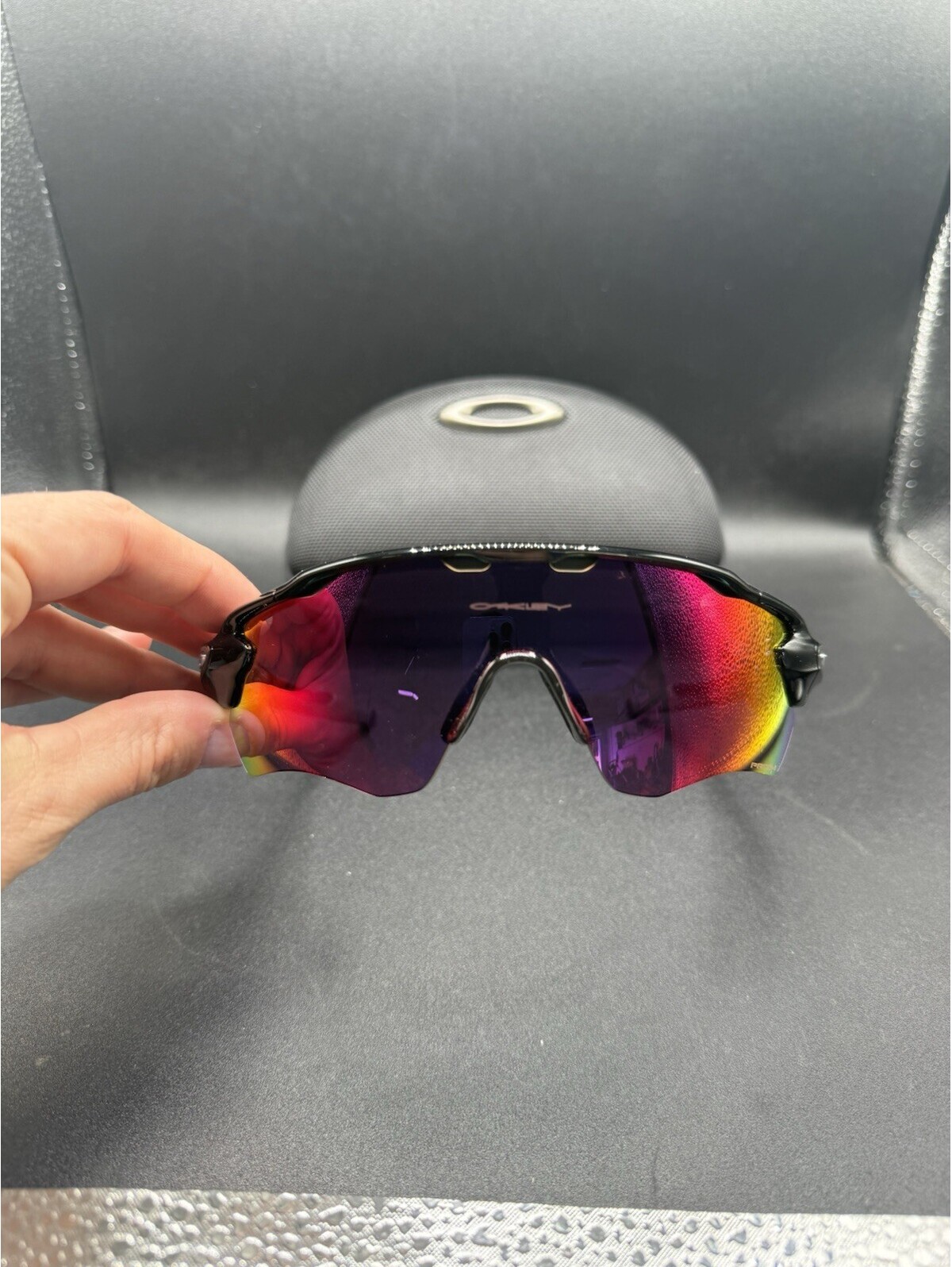 Oakley Radar Pace Polished Black Prizm Road Clear Bluetooth Connect Sunglasses